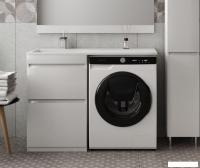 Symbolite Тумба с умывальником Даллас 110 Люкс Plus + Estetus Даллас 110x48 (левый, белый)