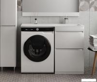 Symbolite Тумба с умывальником Даллас 115 Люкс Plus + Даллас 115x48 (левый, белый)