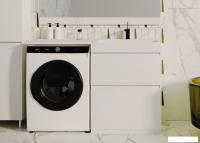 Symbolite Тумба с умывальником Даллас 130 Люкс Plus + Даллас 130x48.2 (правый, эмаль белый)