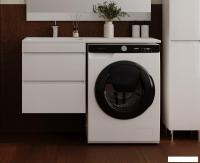 Symbolite Тумба с умывальником Даллас 115 Люкс Plus + Даллас 115x48 (подвесная, левый, белый)