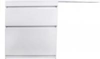 Symbolite Тумба с умывальником Даллас 140 Люкс Plus 3 ящика + Даллас 140x48.2 (левый, белый)