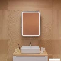 Silver Mirrors Шкаф с зеркалом для ванной Фиджи-Антрацит Flip 60 ИК LED-00003042