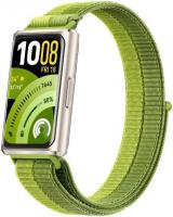 Фитнес-браслет Huawei Band 11 Pro (серый, с зеленым нейлоновым ремешком, международная версия)