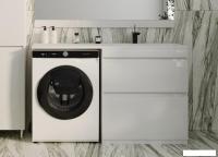 Symbolite Тумба с умывальником Даллас 140 Люкс Plus + Даллас 140x48.2 (правый, эмаль белый)