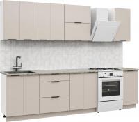 Готовая кухня Mio Tesoro Софти-220 без столешницы (белый/кашемир)