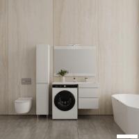 Symbolite Тумба с умывальником Даллас 110 Люкс Plus + Estetus Даллас 110x48 (подвесная, правый, эмал