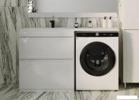 Symbolite Тумба с умывальником Даллас 140 Люкс Plus + Даллас 140x48.2 (левый, эмаль белый)