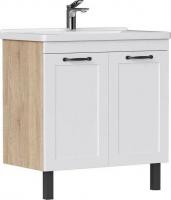 EQUIL Тумба с умывальником Lago 80.2D + Kirovit Фостер 80 (4640021064733) (напольная)