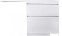 Symbolite Тумба с умывальником Даллас 140 Люкс Plus 3 ящика + Даллас 140x48.2 (правый, белый)