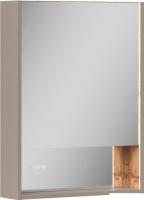 EQUIL Шкаф с зеркалом для ванной Gleam 60.1D (амарок/дуб вотан)