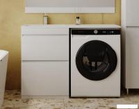 Symbolite Тумба с умывальником Даллас 120 Люкс Plus + Даллас 120x48 (левый, эмаль белый)