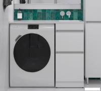 Symbolite Тумба с умывальником Даллас 110 Люкс Plus + Estetus Даллас 110x48 (правый, эмаль белый)