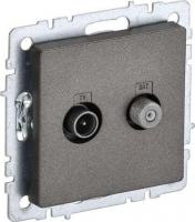 Розетка телевизионная IEK Brite BR-AF20-O-K45