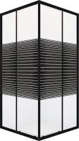 Душевой уголок Domani-Spa Shape 2 99 90x90x190 без поддона (графит/прозрачное stripe стекло)