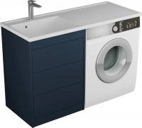 Veneciana Тумба с умывальником Nera 55 с 3-мя ящиками + Paola Magenta 1200 L (индиго)