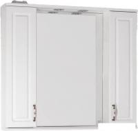 Symbolite Шкаф с зеркалом для ванной Олеандр-2 900/С (белый)