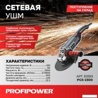 Угловая шлифмашина Profipower PGS-2300