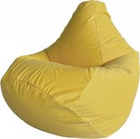 Кресло-мешок Flagman Груша Макси XXL Г2.5-377 (Simple 15 Yellow, велюр)