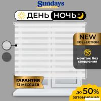 Шторы день-ночь Sundays Home ДН LB 111-13 100x160 (белый)