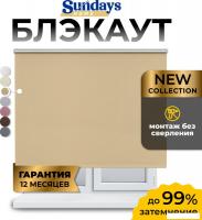 Рулонные шторы Sundays Home LM 168-05 100x160 (бежевый)