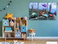 Модульная картина Citydecor Детская 7.56 75x117 см