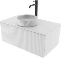ЗОВ Тумба с умывальником Кито 70 K70LW0MFWPM + Oliveeka Flow F70W (флавио белый)