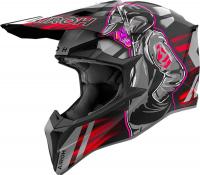 Мотошлем Airoh WRAAAP Cyber WRC55-XS (XS, красный матовый)