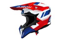 Мотошлем Airoh WRAAAP Vision WRAV55-S (S, красный/синий глянец)