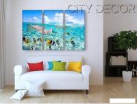 Модульная картина Citydecor Море/Водопады 7.69 75x117 см