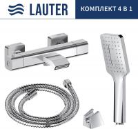 Смеситель Lauter Comfort 21YH40400 с лейкой Living Fleur 21S00126