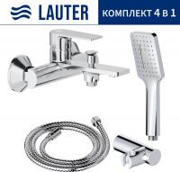 Смеситель Lauter Reef 21CK6678C с лейкой Relexa Fleur 21S00126