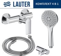 Смеситель Lauter Reef 21СК9678C с лейкой Relexa Daisy 21S10167