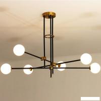 Подвесная люстра DeLight Collection Bistro Globe 9389P/6 (black/gold)