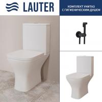 Унитаз напольный Lauter W214 2110214 + гигиенический душ Neo 21LT0472BM (горизонтальный выпуск)