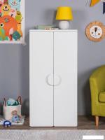 Шкаф распашной Mebelain Пикси 120 Три полки (белый)
