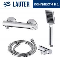 Смеситель Lauter Velvet 21СК9696С с лейкой Relexa Serene 21S00103