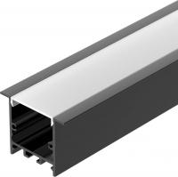 Алюминиевый профиль Arlight SL-LINIA49S-F-2000 ANOD BLACK 039389