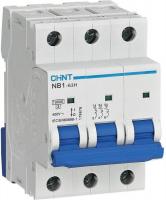 Выключатель автоматический Chint NB1-63H 3P 13A 10кА C (R) 179867