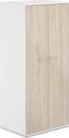 Шкаф распашной Norden 80x60x183.3 AG.222.WH.WH.AN (белый/антрацит)