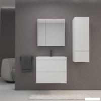 Symbolite Тумба под умывальник Манхэттен 70 Plus 2 ящика (подвесная, белый матовый)