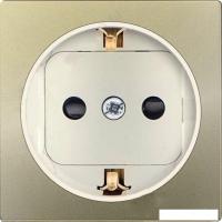 Накладка для розетки Simon 82041-64 (шампань со слоновой костью)
