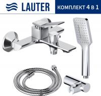 Смеситель Lauter Allure 21CK6618C с лейкой Relexa Fleur 21S00126