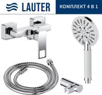 Смеситель Lauter Cascade 21СК9615C с лейкой Relexa Nevada 21S10146