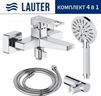 Смеситель Lauter Cascade 21CK6615C с лейкой Relexa Nevada 21S10146