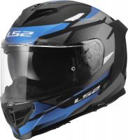 Мотошлем LS2 FF818 Storm III Komai (M, черный/синий)