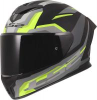 Мотошлем LS2 FF820 Rapid III Hyper (XL, черный/желтый)
