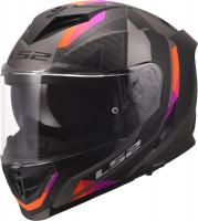 Мотошлем LS2 FF818 Storm III Sporty (L, серый/фиолетовый)