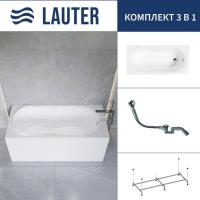 Ванна Lauter Celeste 170x75 21060075 (с каркасом и сифоном 21Y32000 хром)