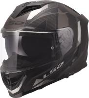 Мотошлем LS2 FF818 Storm III Sporty (XS, черный/серый)