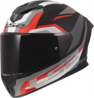Мотошлем LS2 FF820 Rapid III Hyper (XL, черный/красный)